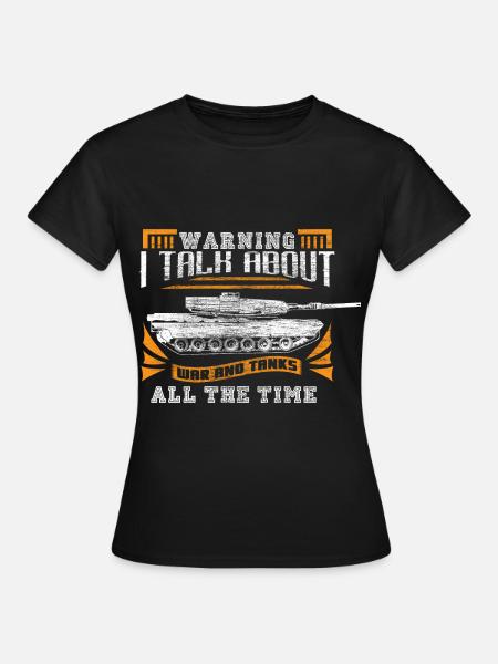 Panzer Panzerfahrer Tarnung Geschenkidee - Frauen T-Shirt - Schwarz