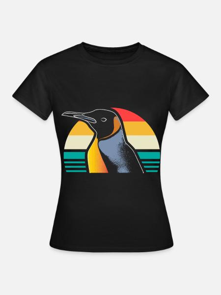 Pinguin Südpol Seevogel - Frauen T-Shirt - Schwarz
