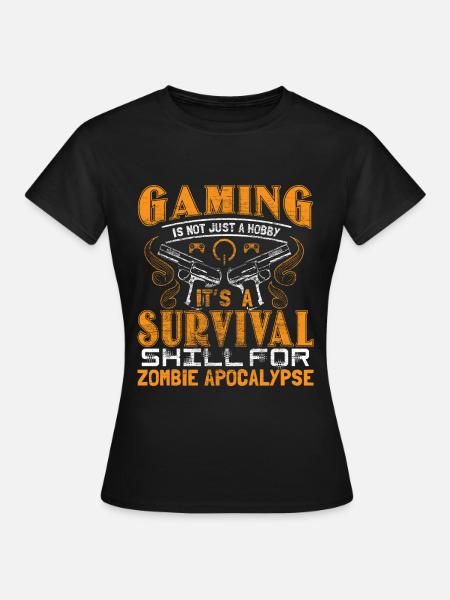 Zombie Apokalypse Games Epidemie Geschenkidee - Frauen T-Shirt - Schwarz