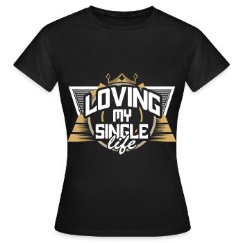 Cadeau d’amour d’indépendance unique - T-shirt Femme - noir - Devant - AI Model Female 172 dark (172cm)
