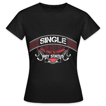 Parti indépendant unique - T-shirt Femme - noir - Devant - AI Model Female 172 dark (172cm)
