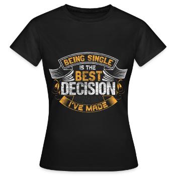 Amour de fierté célibataire - T-shirt Femme - noir - Devant - AI Model Female 172 dark (172cm)