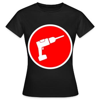 Drill - Women's T-Shirt - black - Front - AI Model Female 172 dark (172cm)