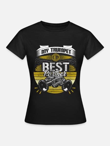 Trompete Blaskapelle Geschenkidee - Frauen T-Shirt - Schwarz