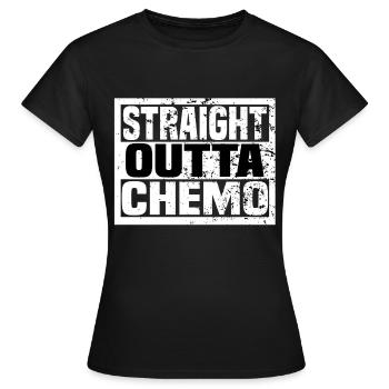 Straight Outta Chimio - T-shirt Femme - noir - Devant - AI Model Female 172 dark (172cm)