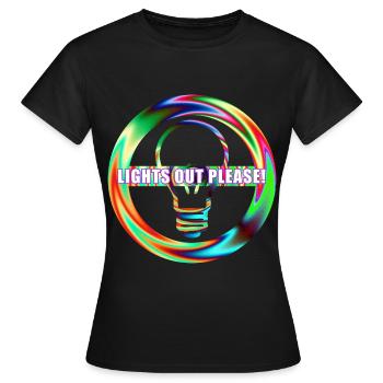 Éteignez la lumière de la lampe - T-shirt Femme - noir - Devant - AI Model Female 172 dark (172cm)