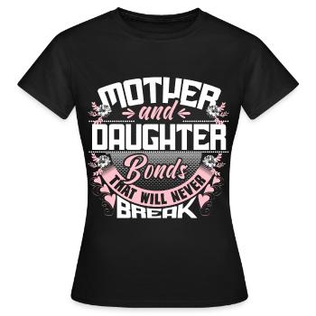 Idée cadeau de cohésion mère-fille - T-shirt Femme - noir - Devant - AI Model Female 172 dark (172cm)