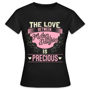 Cadeau de cohésion des amis mère et fille - T-shirt Femme - noir - Devant - AI Model Female 172 dark (172cm)