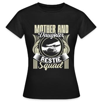Mutter und Tochter Kindertag Eltern Geschenkidee - Frauen T-Shirt - Schwarz - Vorne - AI Model Female 172 dark (172cm)