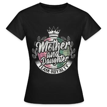 Mutter Tochter Mutterliebe Geschenkidee - Frauen T-Shirt - Schwarz - Vorne - AI Model Female 172 dark (172cm)