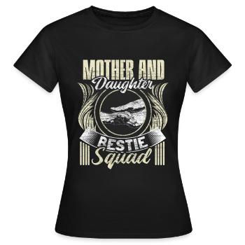 Mutter und Tochter Kindertag Eltern Geschenkidee - Frauen T-Shirt - Schwarz - Vorne - AI Model Female 172 dark (172cm)