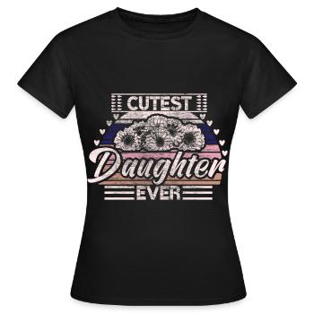 Fille de la famille Filles - T-shirt Femme - noir - Devant - AI Model Female 172 dark (172cm)