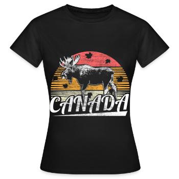 Cadeau de la Nation neige du Canada - T-shirt Femme - noir - Devant - AI Model Female 172 dark (172cm)