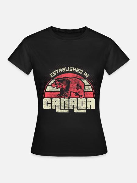 Kanada Ahorn Herkunft - Frauen T-Shirt - Schwarz