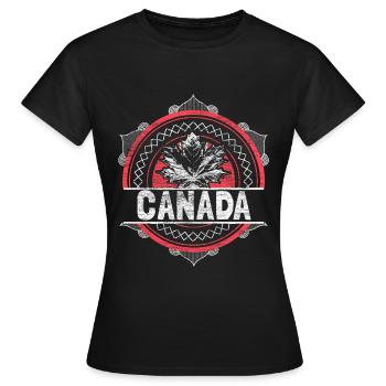 Canada Elk State - T-shirt Femme - noir - Devant - AI Model Female 172 dark (172cm)