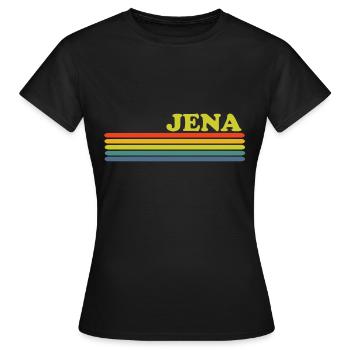 Jena - Frauen T-Shirt - Schwarz - Vorne - AI Model Female 172 dark (172cm)