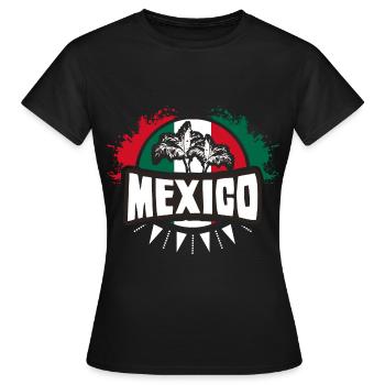 Mexique Armoiries mexicaines Idée cadeau - T-shirt Femme - noir - Devant - AI Model Female 172 dark (172cm)