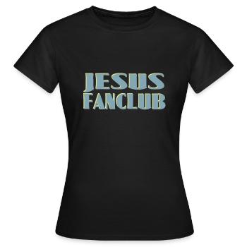 Fan Club de Jésus - T-shirt Femme - noir - Devant - AI Model Female 172 dark (172cm)