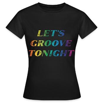 Groove ce soir - T-shirt Femme - noir - Devant - AI Model Female 172 dark (172cm)