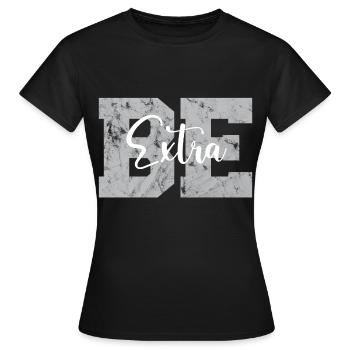Be Extra Retro - Frauen T-Shirt - Schwarz - Vorne - AI Model Female 172 dark (172cm)
