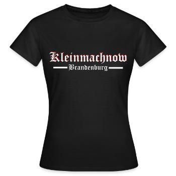 Kleinmachnow altdeutsch - Frauen T-Shirt - Schwarz - Vorne - AI Model Female 172 dark (172cm)