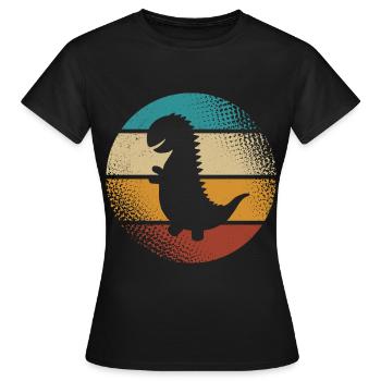 T-Rex - Frauen T-Shirt - Schwarz - Vorne - AI Model Female 172 dark (172cm)