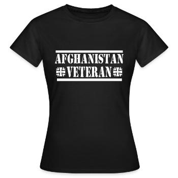 Vétéran de l’Afghanistan - T-shirt Femme - noir - Devant - AI Model Female 172 dark (172cm)