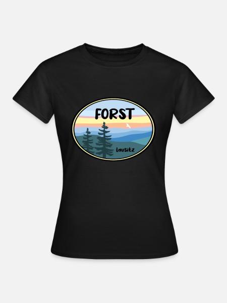 Forst Lausitz - Frauen T-Shirt - Schwarz