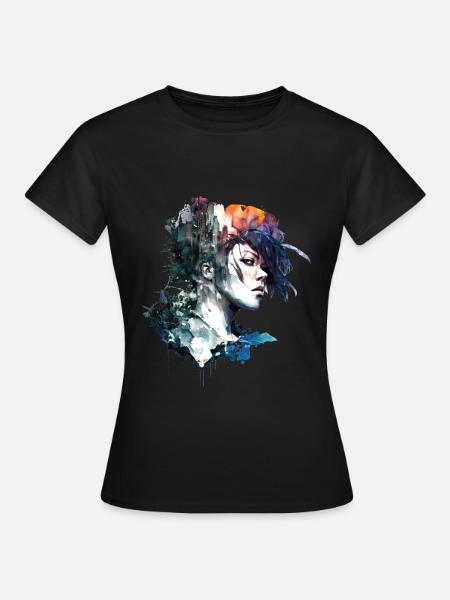 Anime No16 - Frauen T-Shirt - Schwarz