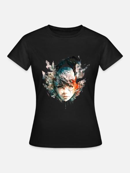 Anime No15 - Frauen T-Shirt - Schwarz
