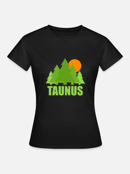 Taunus 08 - Frauen T-Shirt - Schwarz