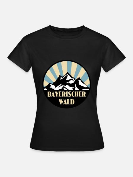 Bayrischer Wald - Frauen T-Shirt - Schwarz
