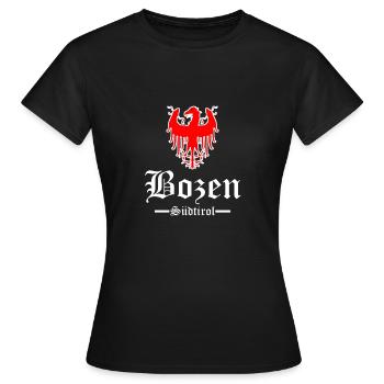Bozen Südtirol - Frauen T-Shirt - Schwarz - Vorne - AI Model Female 172 dark (172cm)