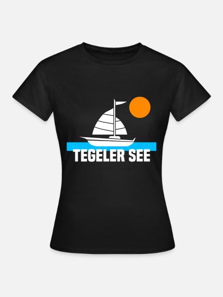 Tegeler See - Frauen T-Shirt - Schwarz