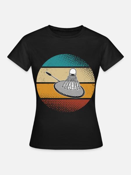 Badminton - Frauen T-Shirt - Schwarz
