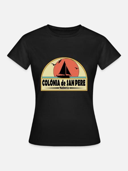 colonia de san pere - Frauen T-Shirt - Schwarz