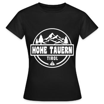 Hohe Tauern - Frauen T-Shirt - Schwarz - Vorne - AI Model Female 172 dark (172cm)