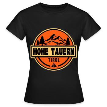 Hohe Tauern - Frauen T-Shirt - Schwarz - Vorne - AI Model Female 172 dark (172cm)