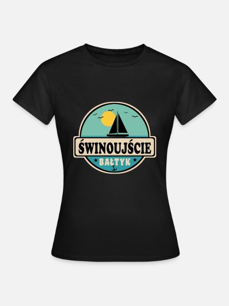 Swinemünde polnisch - Frauen T-Shirt - Schwarz