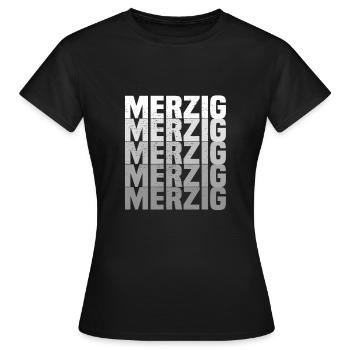 merzig saar - Frauen T-Shirt - Schwarz - Vorne - AI Model Female 172 dark (172cm)