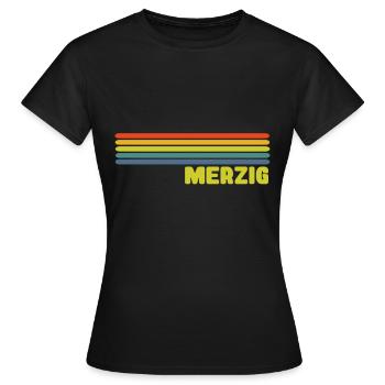 merzig saar - Frauen T-Shirt - Schwarz - Vorne - AI Model Female 172 dark (172cm)