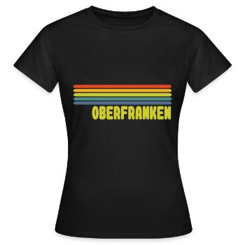 Oberfranken - Frauen T-Shirt - Schwarz - Vorne - AI Model Female 172 dark (172cm)