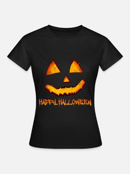 Pumpkin Halloween - Frauen T-Shirt - Schwarz