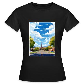 Vernal Utah affiches Vintage voyage affiche Souvenir - T-shirt Femme - noir - Devant - AI Model Female 172 dark (172cm)