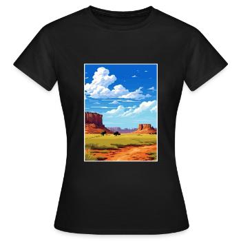 Torrey Utah affiches Vintage voyage affiche Souvenir - T-shirt Femme - noir - Devant - AI Model Female 172 dark (172cm)