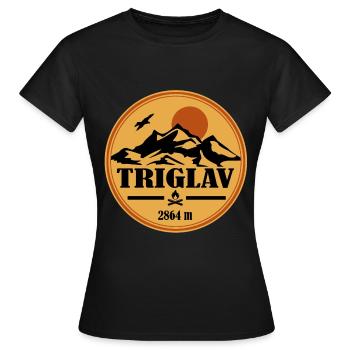 Triglav - Frauen T-Shirt - Schwarz - Vorne - AI Model Female 172 dark (172cm)