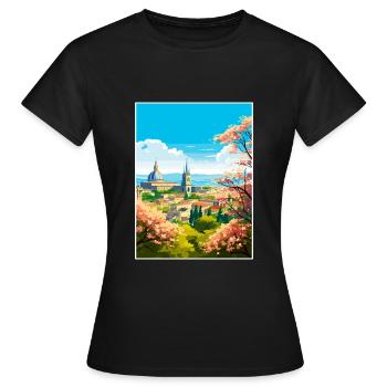 Guadalajara Decoration Vintage Travel Poster WPA - Women's T-Shirt - black - Front - AI Model Female 172 dark (172cm)