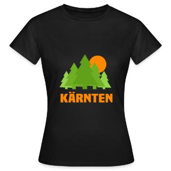Carinthie - T-shirt Femme - noir - Devant - AI Model Female 172 dark (172cm)