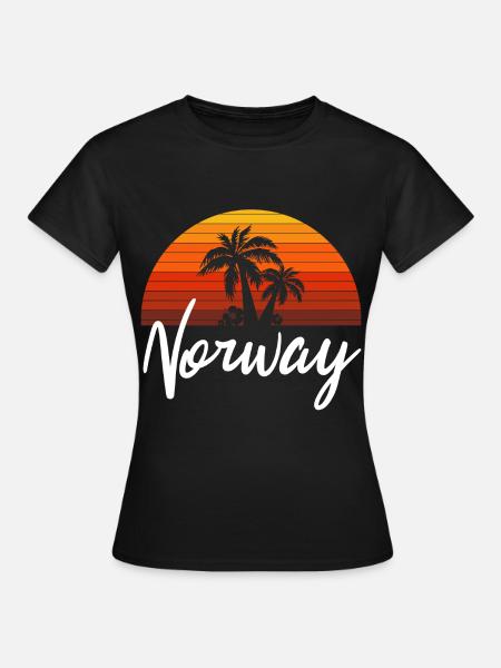 norway - Frauen T-Shirt - Schwarz