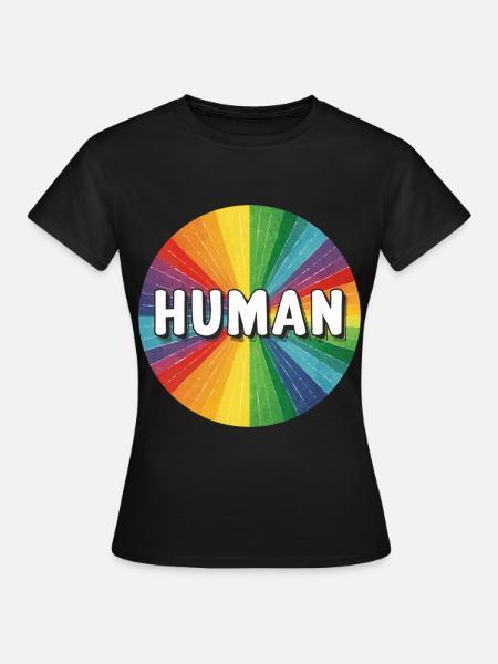 LGBTQ Human - Frauen T-Shirt - Schwarz
